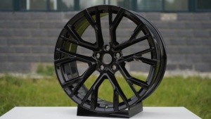 Nouvelles jantes en alliage forgé haute performance 18-22 pouces 30 mm pour voitures de sport et <span class=keywords><strong>SUV</strong></span>, ajustement personnalisé, configuration décalée, finition noir brillant - Product Image 3
