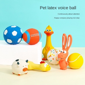 Jouets pour chiens en coton rempli de latex pour rugby et volleyball, vocaux, non imperméables, DT407, vente en gros - Product Image 4