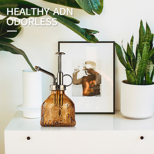 Retro Bronze Glass Watering Can with <strong>Manual</strong> Pump <strong>Sprayer</strong> for Home Use on Plants Gardens for Farm Applications Indoor Home Decor - Product Image 4
