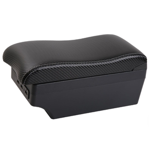 Accoudoir central en <span class=keywords><strong>cuir</strong></span> avec boîte de rangement ABS, porte-gobelet et port USB pour l'intérieur de voiture de style professionnel - Product Image 6