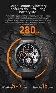 Nouvelle Montre Connectée HW95 2025 pour Hommes, Forme Ronde, Appel Bluetooth, Moniteur de Fitness, Tension Artérielle, Étanche, HK95 - Product Image 3
