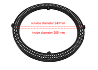 Lumière Disco Led DC24V 240Leds 60Pixels Led DMX Pixel Ring RGB Programmable Led Halo Light Ring pour DJ de scène