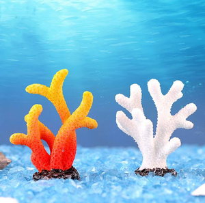 Maßgefertigte Harz-Kunstwerke Meeres-Ozean-Korallen-Ornamente Aquarium-Korallenpflanzen-Skulptur für Fischbecken und Heimdekoration - Product Image 3