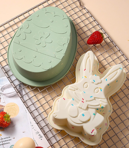 ชุดอบซิลิโคนไข่อีสเตอร์ไดโนเสาร์3D สุดสร้างสรรค์ถาดอบซิลิโคนถอดออกได้ง่ายแม่พิมพ์<span class=keywords><strong>เค้ก</strong></span>สำหรับห้องครัว - Product Image 2