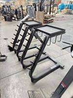 Venta al por mayor S838 equipo de gimnasio Barbell Set Rack Plate Storage Rack y Barbell Plate Rack accesorios de gimnasio