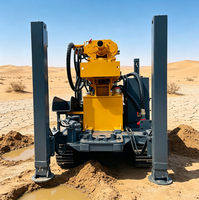 Foreuse mobile de puits d'eau de 300 m sur chenilles pour forage profond