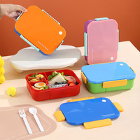 Creatieve Kantoor School Studenten Lunchbox Magnetronbestendig Vakje Lekvrij Fruitbakje Bento Box BPA Vrij Ecologisch