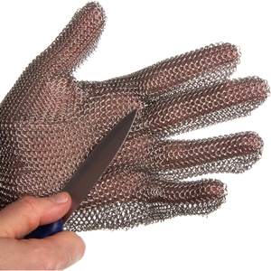 Vente d'usine : <span class=keywords><strong>Gants</strong></span> de travail en acier inoxydable de qualité alimentaire pour boucher, <span class=keywords><strong>gants</strong></span> à maillons réglables pour travaux dangereux - Product Image 5