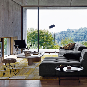 Meja teh kopi kualitas tinggi gaya Nordic furnitur rumah kayu <span class=keywords><strong>Solid</strong></span> meja atas kayu lapis untuk ruang tamu - Product Image 2