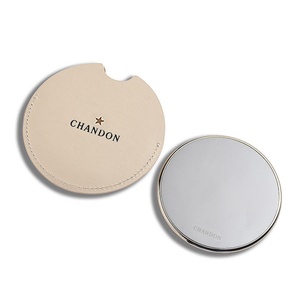 แผ่นรองแก้วโลหะสั่งทำพิเศษคุณภาพสูง ลายโลโก้ปั๊มนูนสีทอง ขายดี - Product Image 4