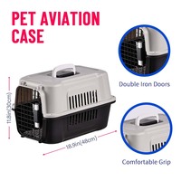 Nouveau transporteur d'animaux de compagnie en plastique de haute qualité. Caisse de voyage portable pour chiens et chats, cheni