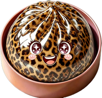 Ensemble de jouets squishy imprimé léopard, collection scintillante, 6 styles, aliments simulés, jouet anti-stress à presser, boîte cadeau