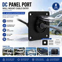Kit de paso de cable CNC de aluminio para pared, compatible con Starlink Mini, puerto de entrada de cable impermeable para RV, barco, furgoneta