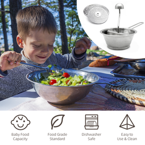 Moulin à aliments rotatif en acier inoxydable avec 3 disques interchangeables, fonctionnement manuel, lavage à la main uniquement, pour purée, <span class=keywords><strong>soupe</strong></span>, aliments pour bébés - Product Image 3