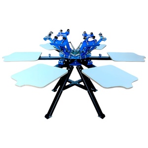 Manual High Efficiency Multi Color Custom Screen Printer Micro Registrion T Shirt Socks Screen Printer Screen <b>Printing</b> <b>Machine</b> - Product Image 5