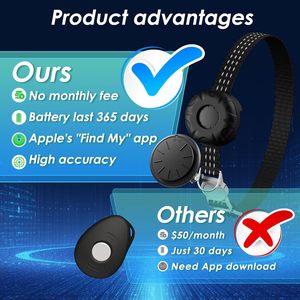HONGTOP H Traceur GPS pour chat, collier noir, étanche, suivi en temps réel pour chats avec Bluetooth, compatible iOS - Product Image 2