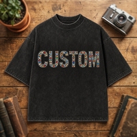 T-shirt vierge 100 % coton 260 g/m² épais, personnalisable avec logo et lettres, écoresponsable, pour streetwear et vêtements décontractés, fabricant de vêtements