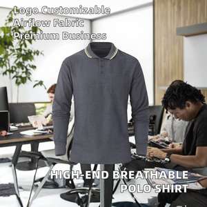 Camiseta de Alta Gama para Negocios, Ropa de Trabajo de Verano, Logotipo Personalizado, Tejido Sólido Transpirable, Camiseta Publicitaria con Impresión por Transferencia de Calor para Golf - Product Image 2