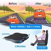 Coussin de siège de voiture ergonomique antidérapant en mousse à mémoire de forme pour la conduite