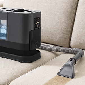 Nettoyeur vapeur électrique multifonction portable à piles avec contrôle par application pour le nettoyage des tissus humides/secs, des canapés et des tapis à la maison - Product Image 2