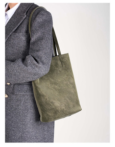 Quality Fashionable Large Capacity Women's Tote Bags Retro Female Vintage Genuine Leather Bucket Shoulder <b>Handbags</b> - Product Image 3