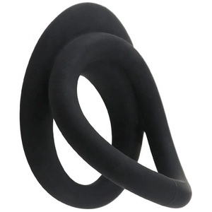 Durável Silicone Duplo Galo Anel Sexo Toy para Homens Penis Anéis Projetado para Delay Tempo - Product Image 1
