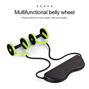 Ruota del rullo di esercizio dell'abs dell'allenatore addominale senza rumore <span class=keywords><strong>con</strong></span> la <span class=keywords><strong>fascia</strong></span> di resistenza - Product Image 3