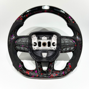 พวงมาลัยคาร์บอนไฟเบอร์พร้อมฟังก์ชั่นไฟส่องสว่างสำหรับ Charger RT Durango Super Trackhawk - Product Image 3