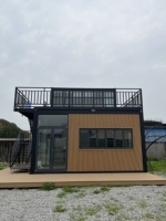 Casa Contenedor Popular para Exteriores, Certificada por la CE, Personalizable, de Bajo Costo, Fácil de Montar, Casa Móvil de Lujo de Doble Capa
