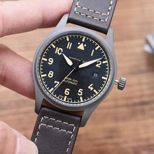 Montre chronographe mécanique automatique pour hommes de la série portugaise Mark XVIII NH35, boîtier en acier inoxydable en or jaune, verre saphir - Product Image 6