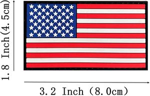 Promotional Wholesale Custom Soft Pvc <strong>Patch</strong> <strong>Thin</strong> <strong>Blue</strong> <strong>Line</strong> Custom 3D Rubber Badge USA American Flag PVC <strong>Patch</strong> With Clothes - Product Image 4