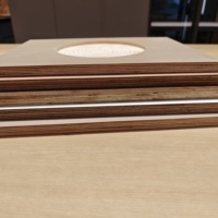 Contreplaqué mélaminé brillant de qualité ENF 15-25mm 4x8, enduit UV, sans copeaux, échantillon gratuit, prix usine pour bureau