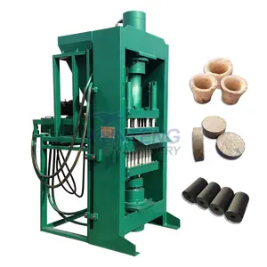 Hydraulic high performance and pressure nut shell walnut rice hull making charcoal briquettes machine peat briquettes machine