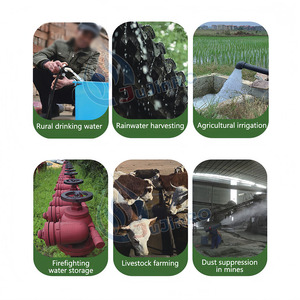 Grande cuve de stockage d'eau en acier galvanisé ondulé avec garantie de 2 ans et une productivité de 3000 L/heure - Product Image 5