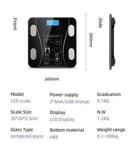 Meistverkaufte Körperfettwaage Haushalt 180kg/396lb Elektronische Waage BMI Smart Digitale Gewichtswaage OEM Gewichtskontrolle - Product Image 6