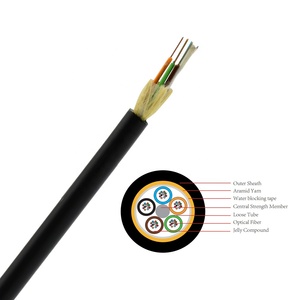 Chất lượng cao 288 lõi span 200m g652d PE không Tinh Thần Tự hỗ trợ adss aerail cáp sợi quang - Product Image 1