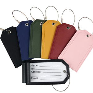 Etiqueta de Equipaje para Avión, Portátil, Grabada, de Cuero PU, Ligera (21g), Personalizable con Nombre y Letra - Product Image 5