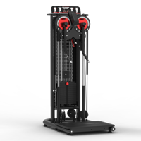 PT022 Appareil de musculation multifonctionnel commercial vertical avec poulies et pile de poids de 120 kg pour salle de sport