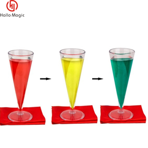 Illusioni da Bar con mago professionista Set divertente 1 tazza in acrilico di seta camaleonte che cambia colore - Product Image 3
