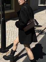Sac à bandoulière de luxe en cuir véritable avec ceinture, fermeture à fermoir, style East West, pour le Moyen-Orient, fournisseur d'usine de mode haut de gamme