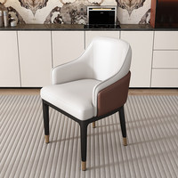 Chaises de salle à manger modernes et simples, style italien, avec dossier, pour restaurant, négociation décontractée, maquillage, tabourets d'hôtel en fer forgé