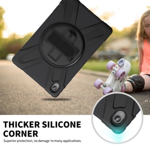 Pour <span class=keywords><strong>Lenovo</strong></span> <span class=keywords><strong>Tab</strong></span> <span class=keywords><strong>P11</strong></span> tablette couvre étuis <span class=keywords><strong>Protection</strong></span> complète Silicone hybride PC tablette étui avec poignée bandoulière - Product Image 4