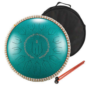 Tambor de Lengüetas de Acero Luru de 15 Notas y 14 Pulgadas, 432Hz, Instrumento de Percusión Étnica para Yoga, Meditación y Sanación Sonora, Tambor Musical - Product Image 1