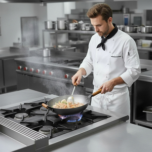 Chảo gang <span class=keywords><strong>32cm</strong></span> - Tay cầm gỗ chống dính, dùng cho nhà hàng/gia đình - Product Image 3