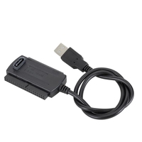 Cable Adaptador Convertidor de Unidad SATA/PATA/IDE a USB 2.0 para Disco Duro de 2.5 / 3.5 Pulgadas, Cable Adaptador Convertidor de 480 MB/s