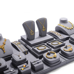 Collana <span class=keywords><strong>espositore</strong></span> gioielli in metallo portagioie espositori per gioielli Expositores anelli orecchino negozio sportello vetrina - Product Image 1