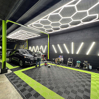 Éclairage LED Hexagonal de Haute Qualité pour Détailing Automobile et Atelier Lumière de Travail de Bureau en Nid d'Abeille pour Plafond de Garage et Salon de Coiffure