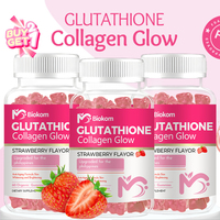 Gummies au collagène et glutathion Nature Glow OEM/ODM de notre usine chinoise – Compléments de vitamine C pour le blanchiment de la peau