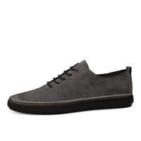 Chaussures de skate pour hommes et femmes, baskets en cuir de vache véritable, nubuck, basses, à lacets, plates, rétro, faites à la main, décontractées, printemps automne