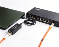 Tarjeta de Red Gigabit Yunvo, Adaptador USB 3.0 Tipo C a SFP Gigabit Ethernet para Mejorar la Velocidad de Datos de Computadoras Portátiles o Switches
